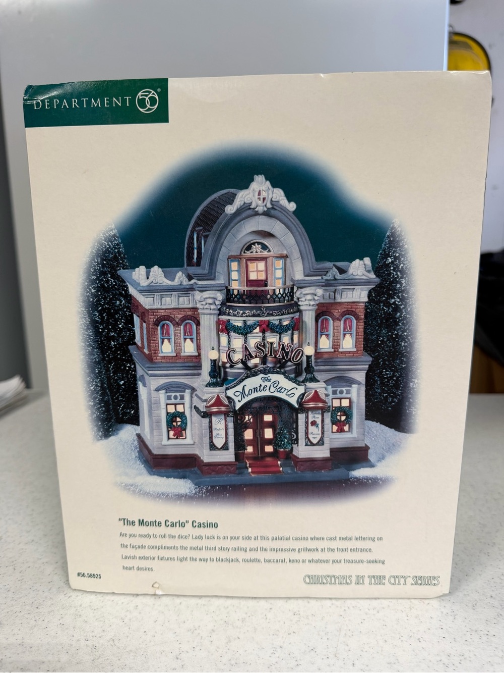 Department 56 Christmas In The City Series The Monte Carlo Casino NEW IN BOX!!
